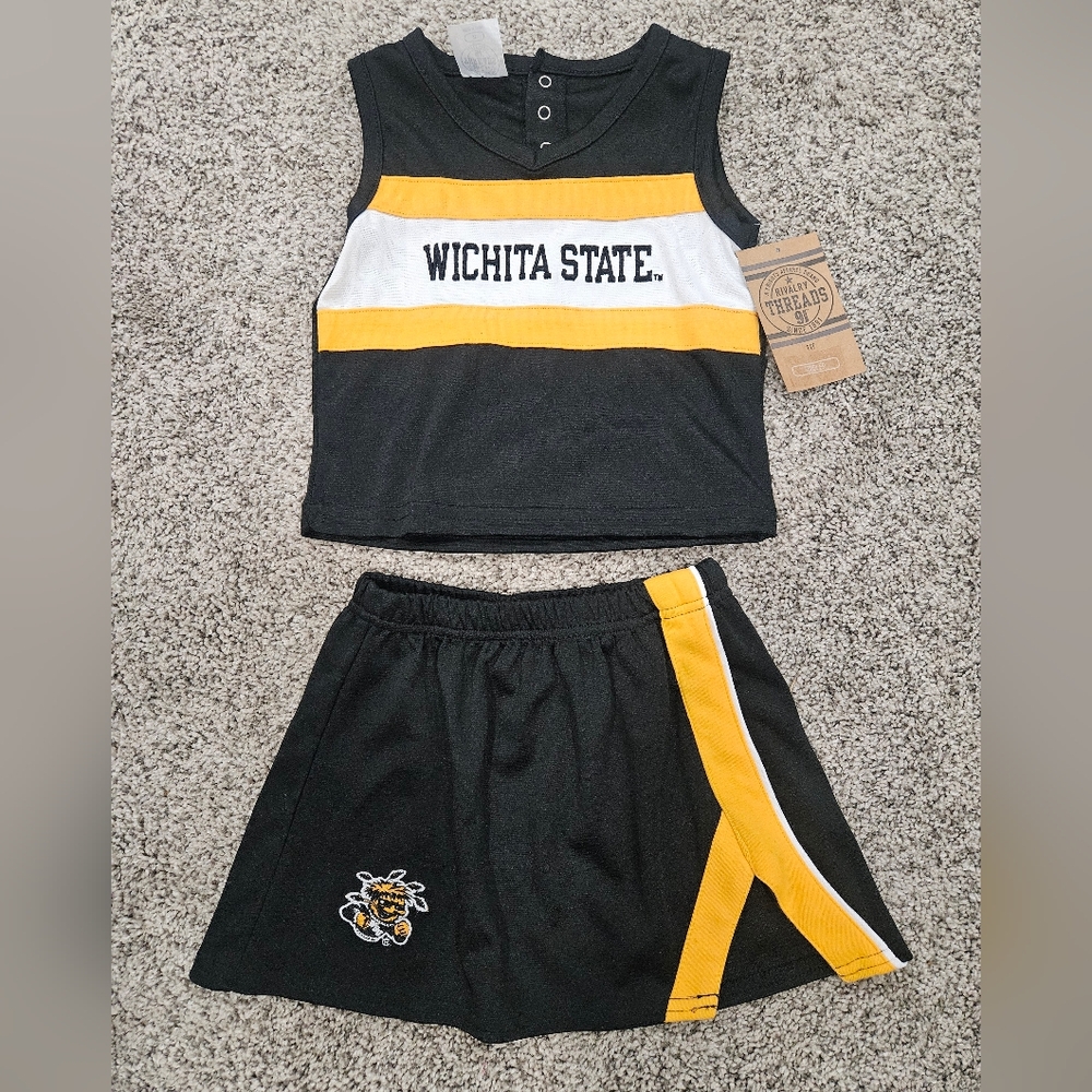 Wichita State Black and Yellow Cheer Outfit